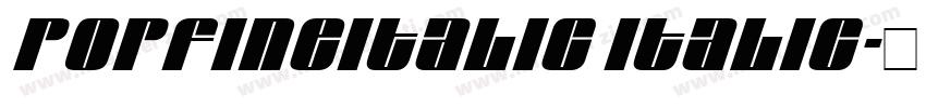 POPFINEItalic Italic字体转换